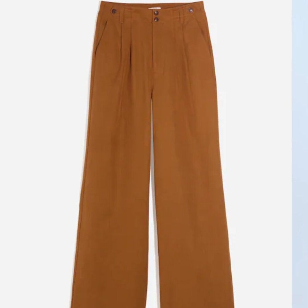 Madewell Harlow Linen wide leg pants